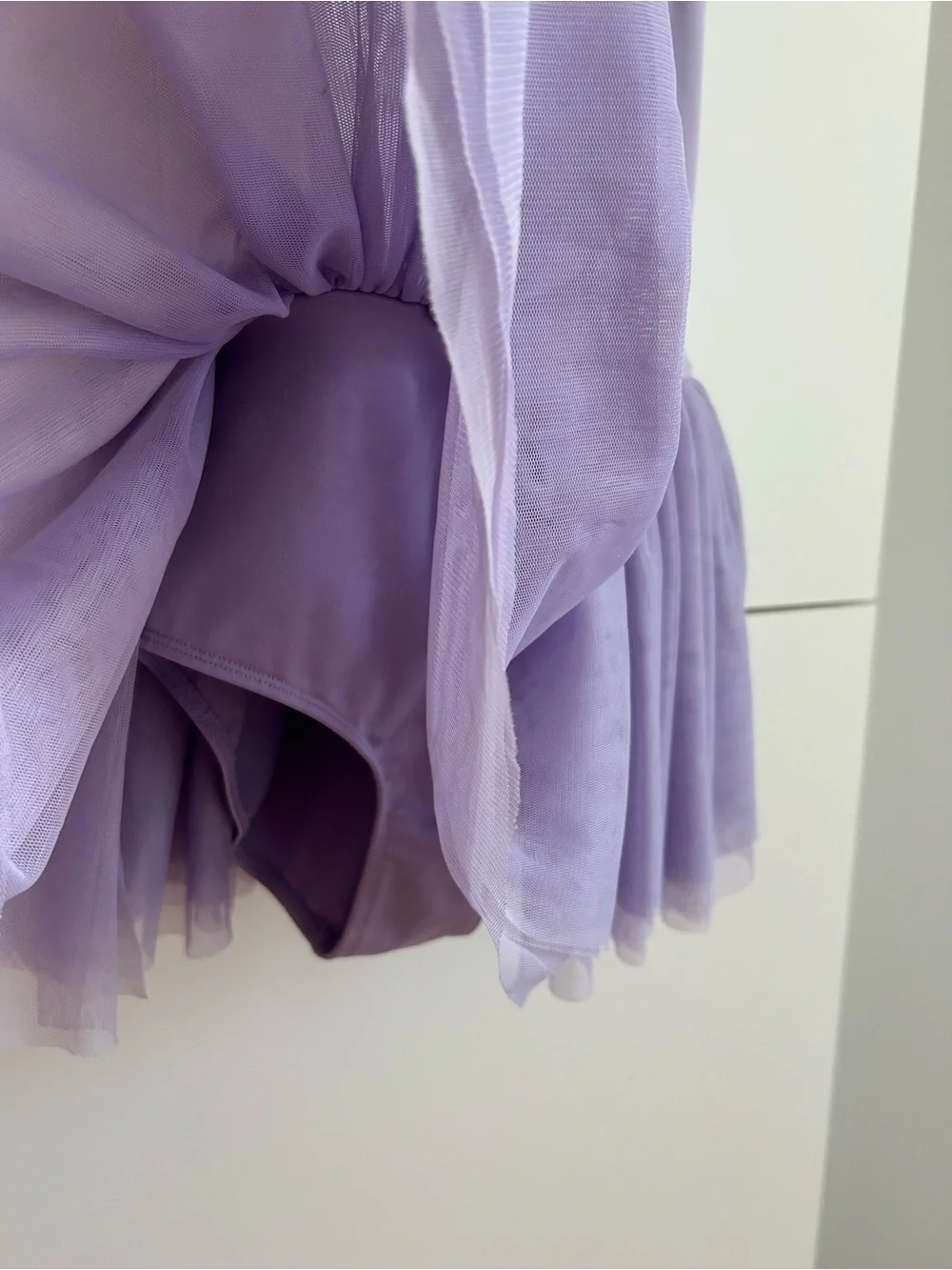 Mirella Lavender Spaghetti-Strap Tutu Dress